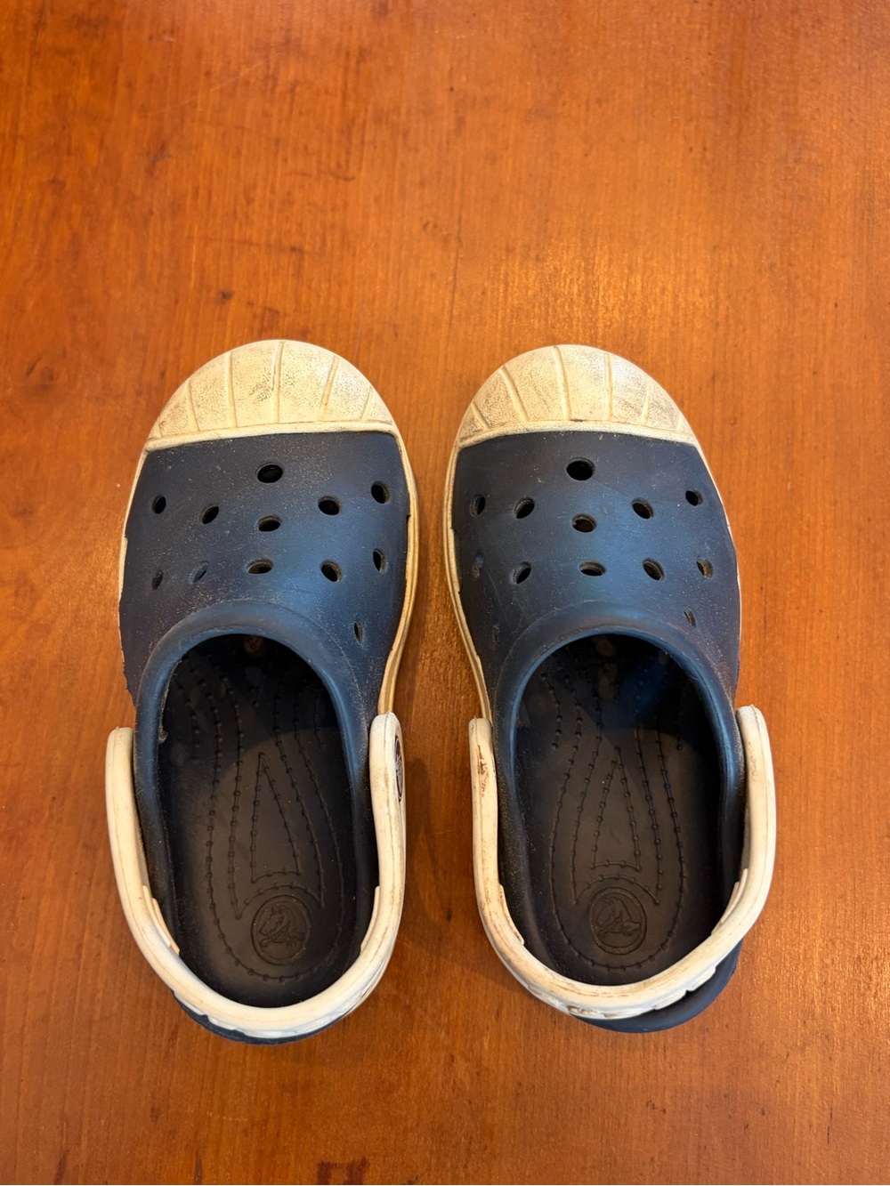 Crocs Kids Navy and White Slip-On Clog